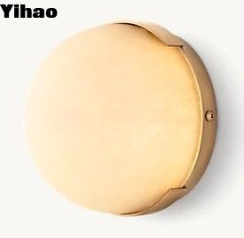 خرید چراغ های فلزی اتاق خواب فلزی 1000 لومن با سایه آلباستری ساخت آنلاین
