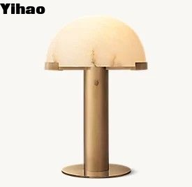 خرید رستوران ها 15W E26 چراغ های رومیزی LED با سایه آلباستری ساخت آنلاین