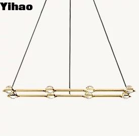 خرید اتاق غذاخوری برنز باستانی لوستر خانه مزرعه نور سقف 110V-220V ساخت آنلاین