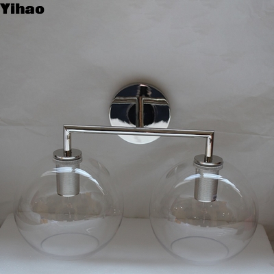 خرید Modern Brass LED Wall Lamp with Glass Shade Warm White ساخت آنلاین