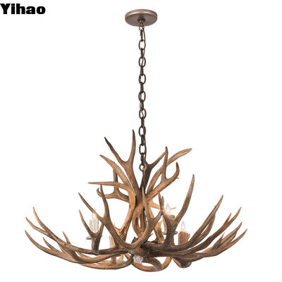 خرید چراغ آویزان چوبی با LED سفید خنثی 4100K و ارتفاع تنظیم شده برای دکوراسیون هتل های قدیمی ساخت آنلاین