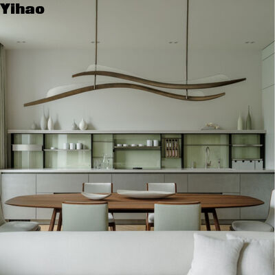 خرید چراغ قوه ای با سایه کریستالی با نور آویز LED سفید گرم 3500K برای اتاق ناهارخوری سقف بالا ساخت آنلاین