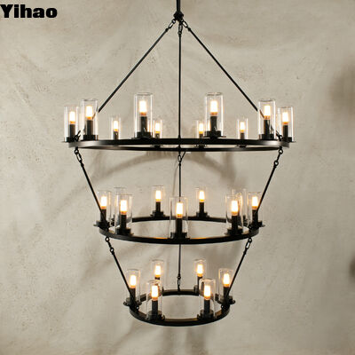 خرید چراغ آویز بدن مس با لامپ روشن 3500K و گارانتی 5 ساله برای سقف اتاق غذا ساخت آنلاین