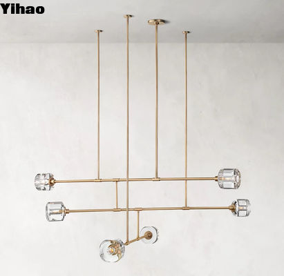 12'L اتاق خواب برنج Multi Arm سقف نور پشتیبانی OEM ODM