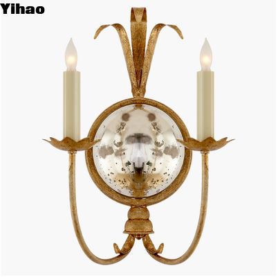 لامپ های دیواری برنج Gramercy Double Sconce لامپ های دیواری داخلی ولتاژ 110-240V