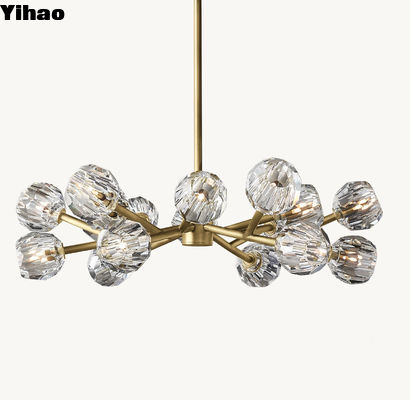 شیشۀ شفاف لوستر 36 اینچی کلاسیک برای فضای داخلی