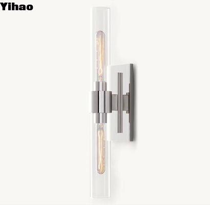 لامپ دیواری اتاق نشیمن نیکل پولیش شده 23 اینچ بلند Ravelle Linear Sconce
