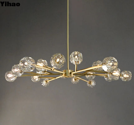 سبک کریستال مدرن لوکس لوستر گرد با مسخر D 153cm