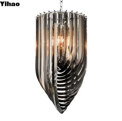 لوستر خلاق مدرن برای اتاق نشیمن ابعاد Ø 35 H. 65 cm گزینه های سفارشی سازی مواد