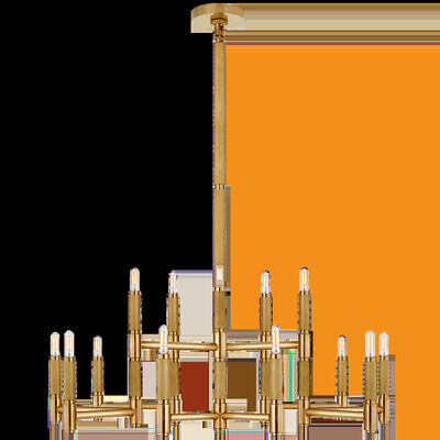 نور معلق قابل تنظیم ارتفاع نیکل رنگی با طول عمر 50000 ساعت برای هتل و اتاق نشیمن