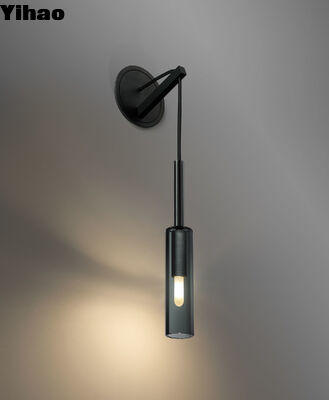 پرده دیواری معلق LED مدرن با نور قابل تنظیم در ارتفاع قابل تنظیم و سایه بیضی برای استفاده در داخل خانه