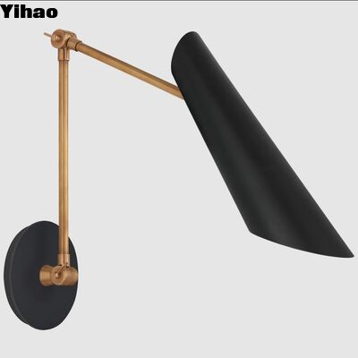 چراغ دیواری مس مدرن با نور سفید گرم 2700K و طول عمر 30000 ساعت برای اتاق نشیمن