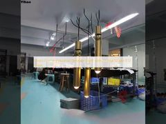 چراغ آویز صنعتی با قاب برنجی و حباب کریستالی پایه E12